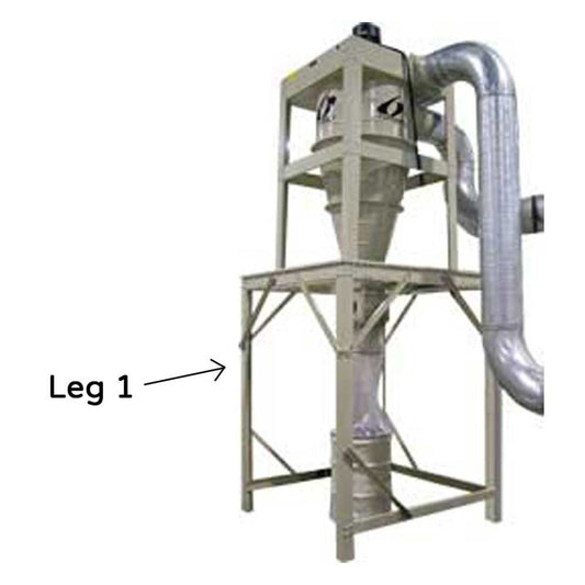 15HP 3PH Outdoor Cyclone Dust Collector with Optional High Capacity Rotary Airlock